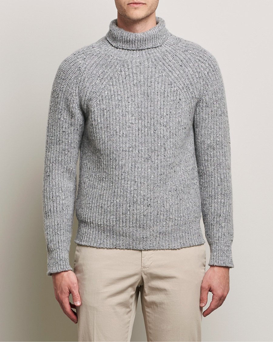 Homme | Pulls Et Tricots | Inis Meáin | Wool/Cashmere Boatbuilder Turtleneck Grey