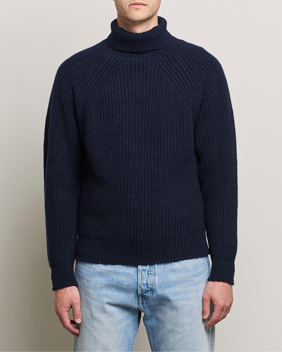 Homme | Pulls Et Tricots | Inis Meáin | Wool/Cashmere Boatbuilder Turtleneck Navy