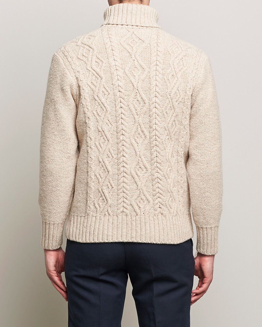 Homme | Pulls Et Tricots | Inis Meáin | Wool/Cashmere Aran Turtleneck Beige