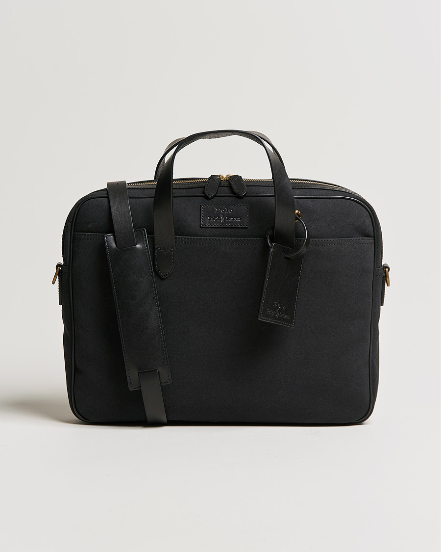 Homme | Polo Ralph Lauren Canvas Briefcase Black | Polo Ralph Lauren | Canvas Briefcase Black