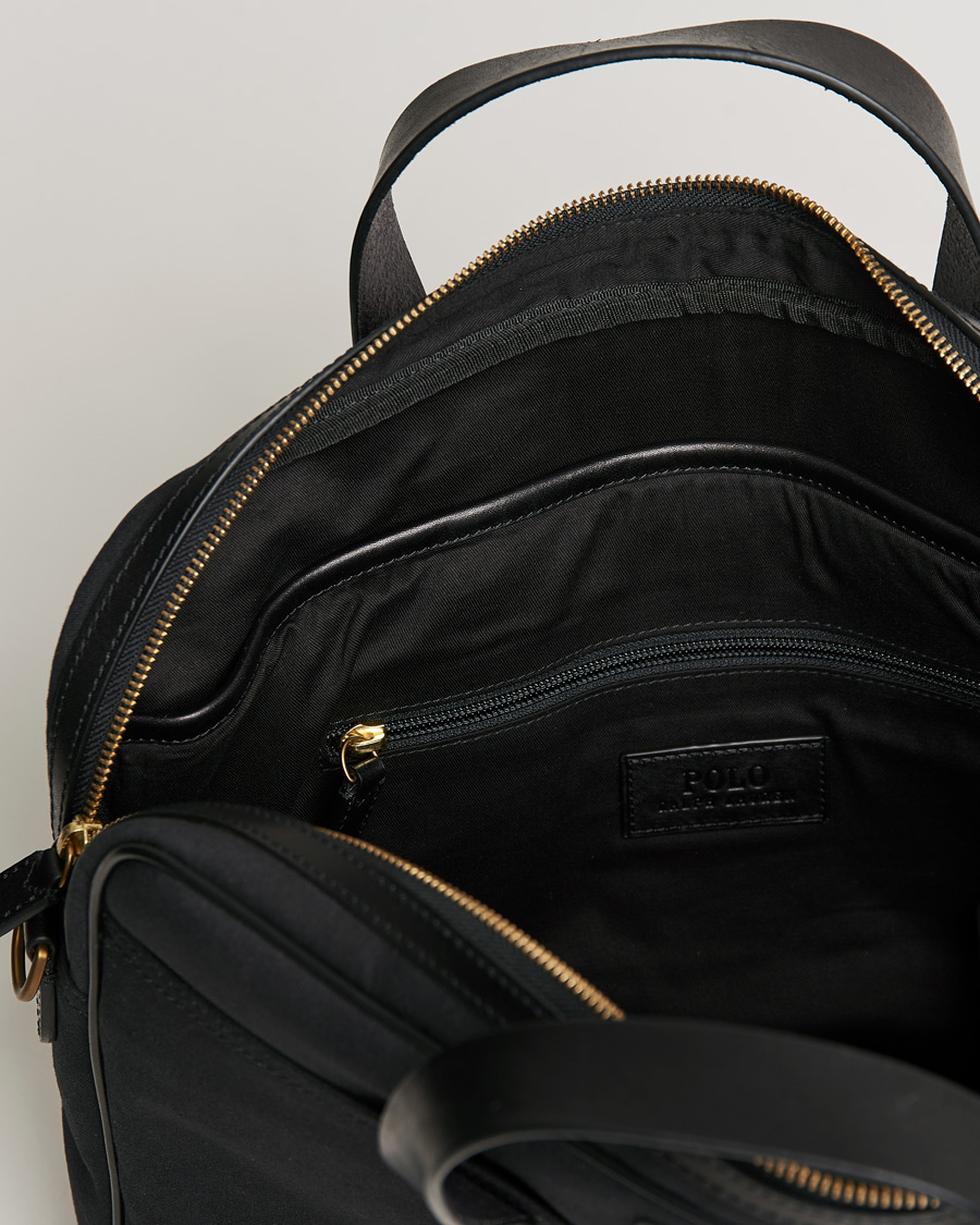Homme | Polo Ralph Lauren Canvas Briefcase Black | Polo Ralph Lauren | Canvas Briefcase Black