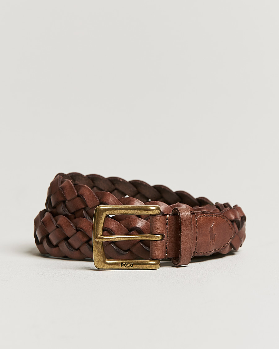 Homme | Polo Ralph Lauren Wide Braided Belt Polo Brown | Polo Ralph Lauren | Wide Braided Belt Polo Brown