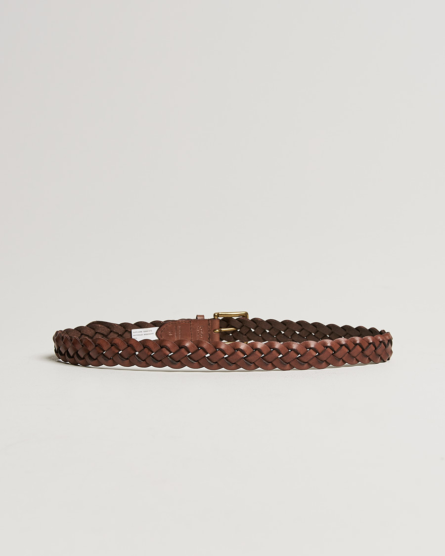 Homme | Polo Ralph Lauren Wide Braided Belt Polo Brown | Polo Ralph Lauren | Wide Braided Belt Polo Brown