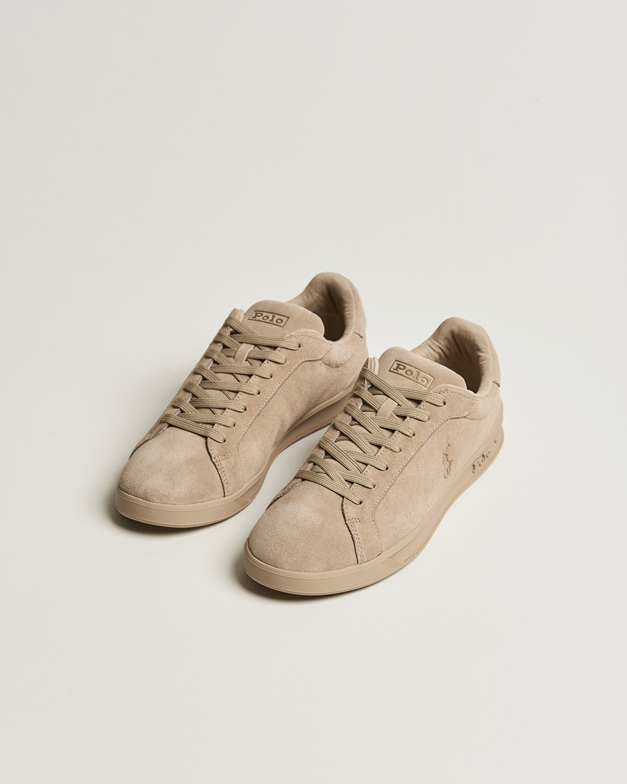 Homme | Polo Ralph Lauren Heritage Court Suede Sneaker Milkshake | Polo Ralph Lauren | Heritage Court Suede Sneaker Milkshake