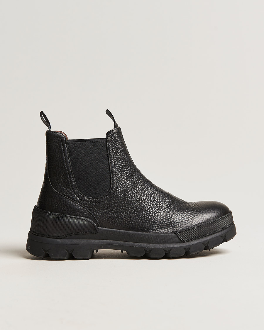Homme | Polo Ralph Lauren Oslo Oiled Leather Chelsea Boot Black | Polo Ralph Lauren | Oslo Oiled Leather Chelsea Boot Black
