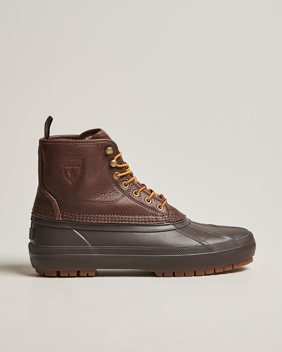 Homme | Polo Ralph Lauren Claus Leather Boots Dark Brown | Polo Ralph Lauren | Claus Leather Boots Dark Brown