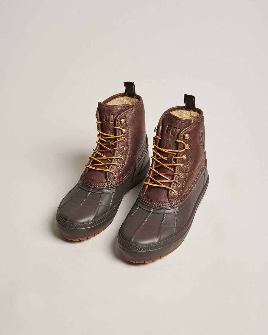 Homme | Polo Ralph Lauren Claus Leather Boots Dark Brown | Polo Ralph Lauren | Claus Leather Boots Dark Brown