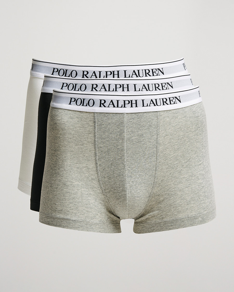 Homme | Sous-Vêtements Et Chaussettes | Polo Ralph Lauren | 3-Pack Trunk Andover Heather/Black/White