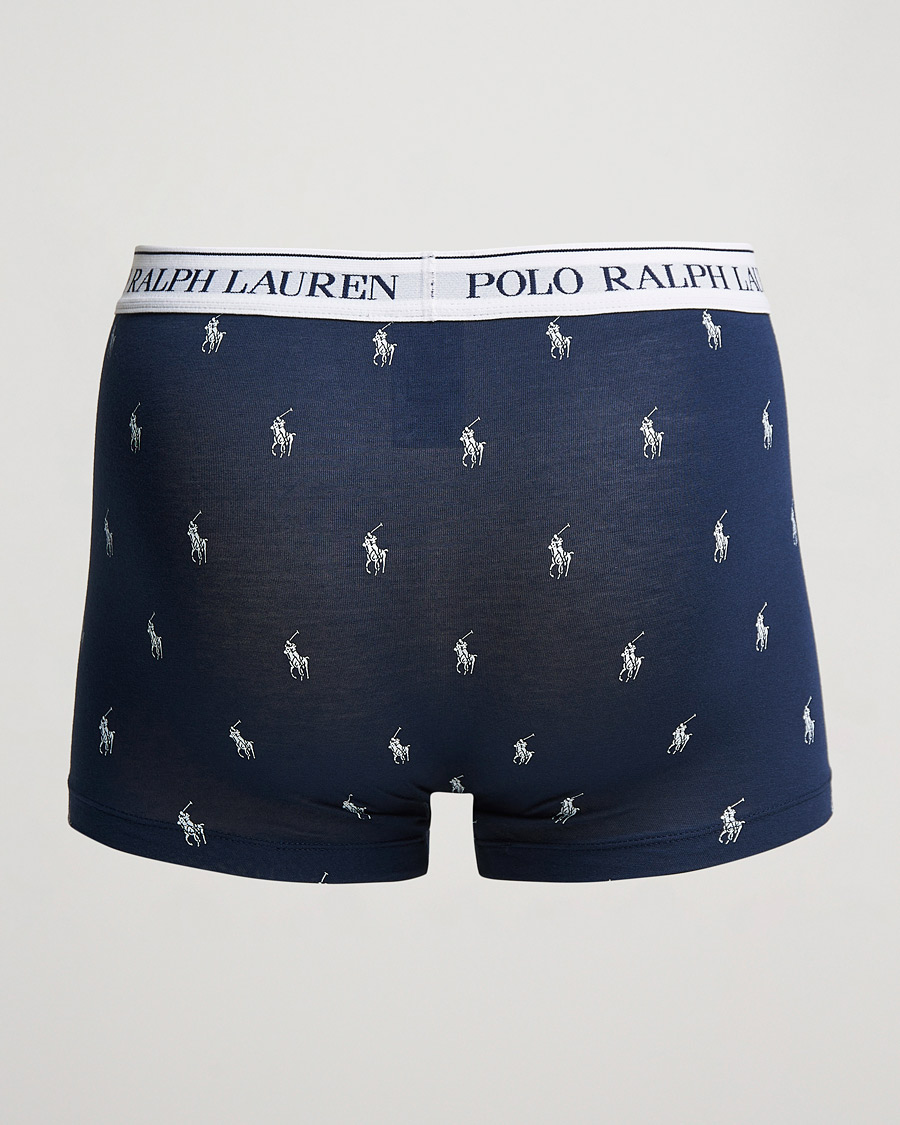Homme | Sous-Vêtements Et Chaussettes | Polo Ralph Lauren | 3-Pack Trunk Navy/Navy Pony/Navy
