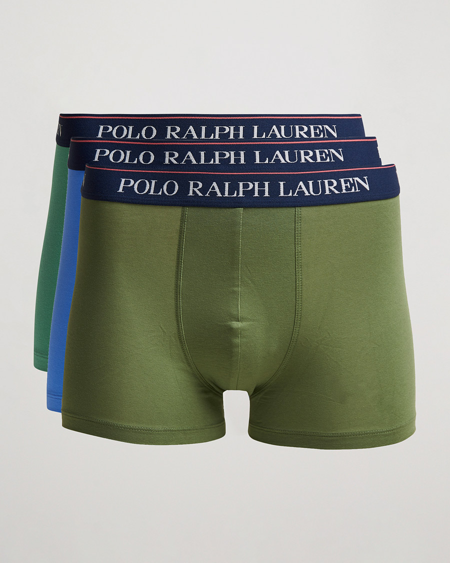 Homme | Sous-Vêtements Et Chaussettes | Polo Ralph Lauren | 3-Pack Trunk Cargo Green/Blue/Green