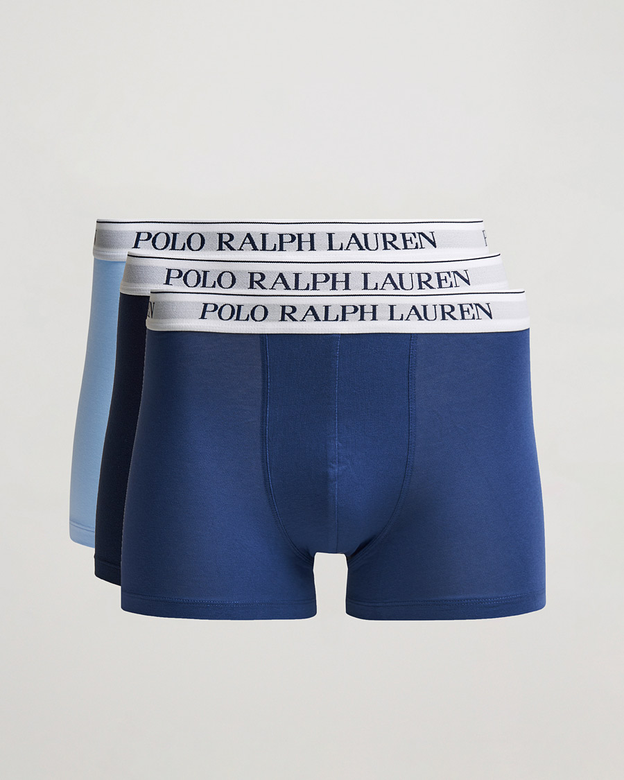 Homme | Sous-Vêtements Et Chaussettes | Polo Ralph Lauren | 3-Pack Trunk Navy/Light Navy/Elite Blue