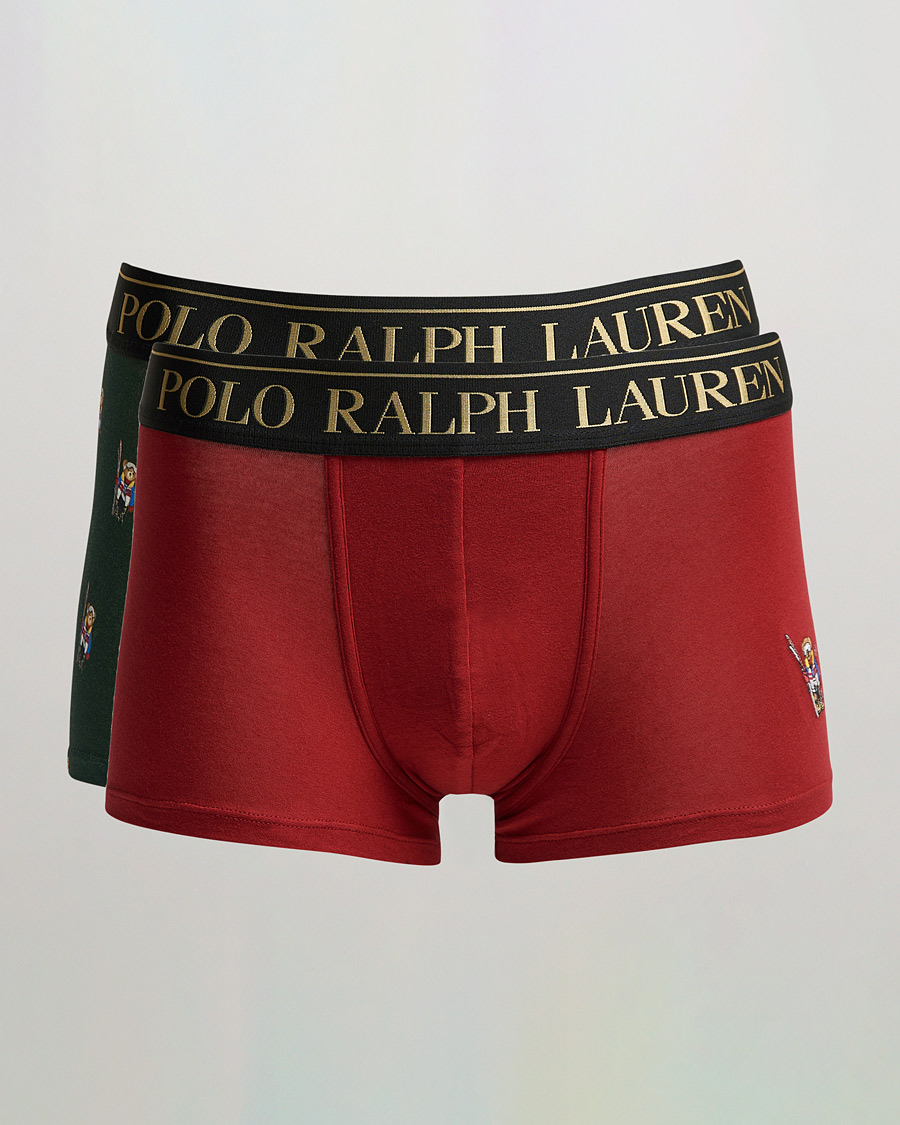 Homme | Sous-Vêtements Et Chaussettes | Polo Ralph Lauren | 2-Pack Gift Box Trunks Red/College Green