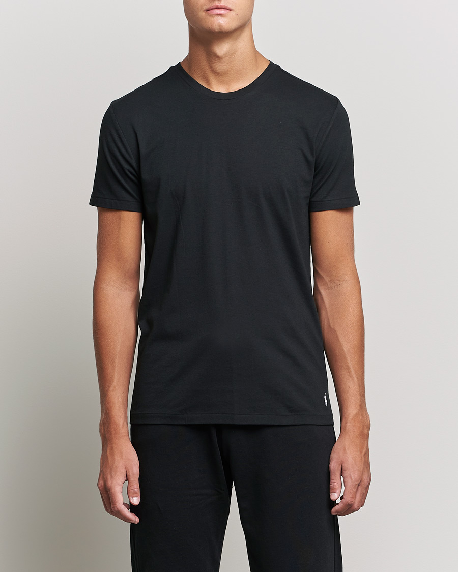 Homme |  | Polo Ralph Lauren | 3-Pack Crew Neck T-Shirt Black