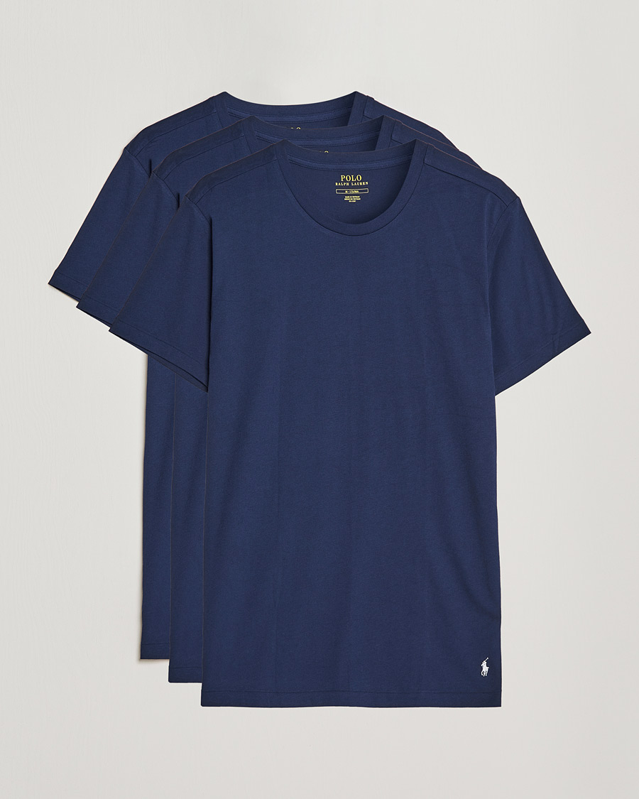 Homme | T-shirts | Polo Ralph Lauren | 3-Pack Crew Neck T-Shirt Navy