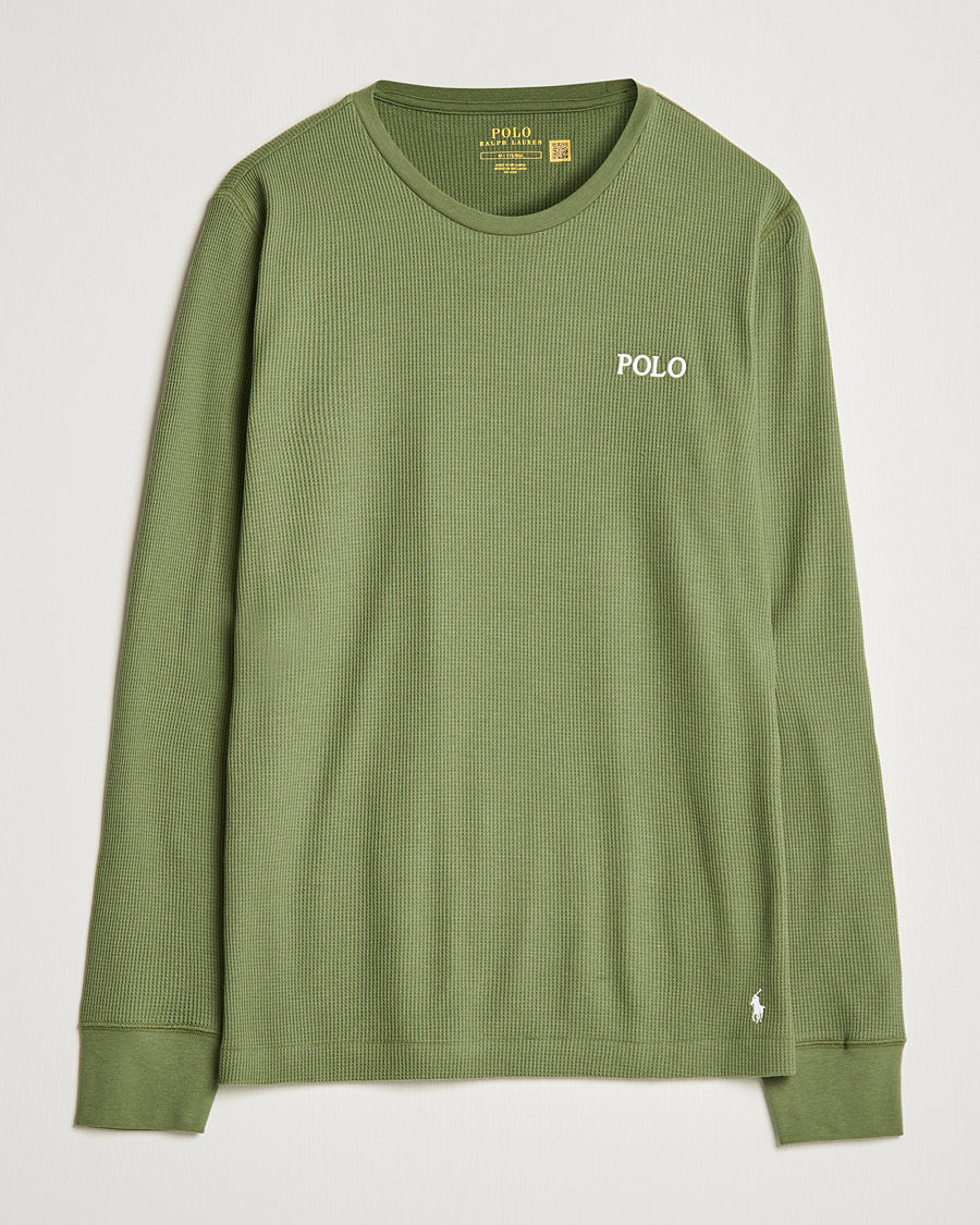 Homme | T-shirts | Polo Ralph Lauren | Waffle Long Sleeve Crew Neck Army Olive