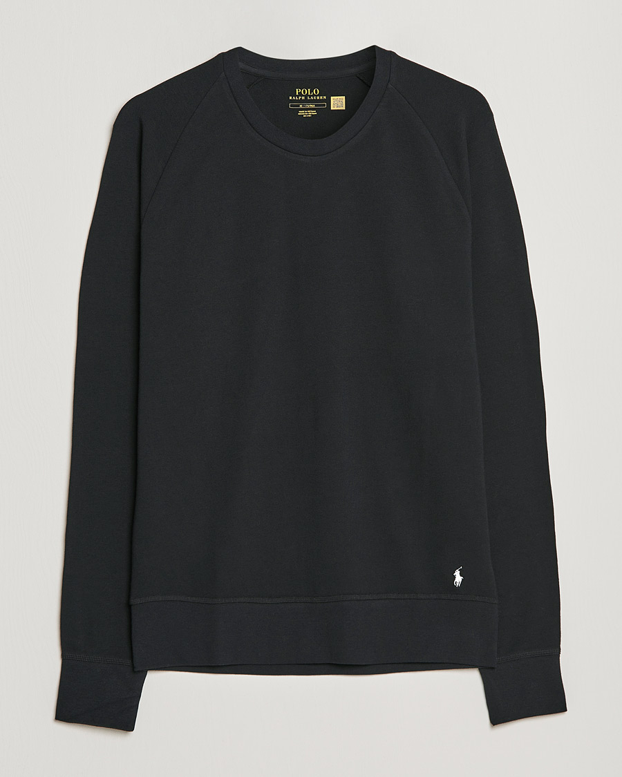 Homme | T-shirts | Polo Ralph Lauren | Cotton Jersey Long Sleeve Tee Black