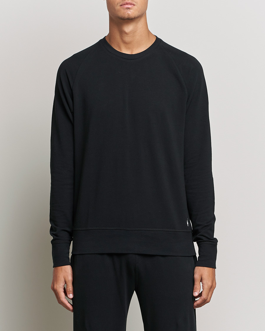 Homme | T-shirts | Polo Ralph Lauren | Cotton Jersey Long Sleeve Tee Black