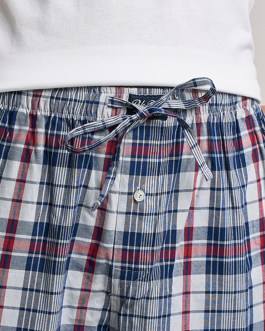 Homme | Peignoirs Et Pyjamas | Polo Ralph Lauren | Cotton Checked Pyjama Set White/Red