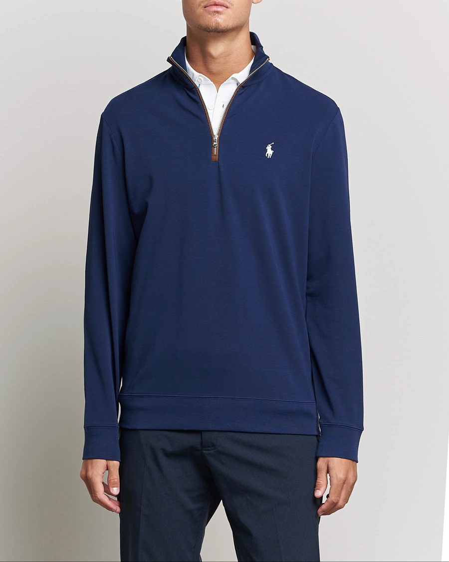 Herre | Gensere | Polo Ralph Lauren Golf | Terry Jersey Half Zip Sweater Refined Navy