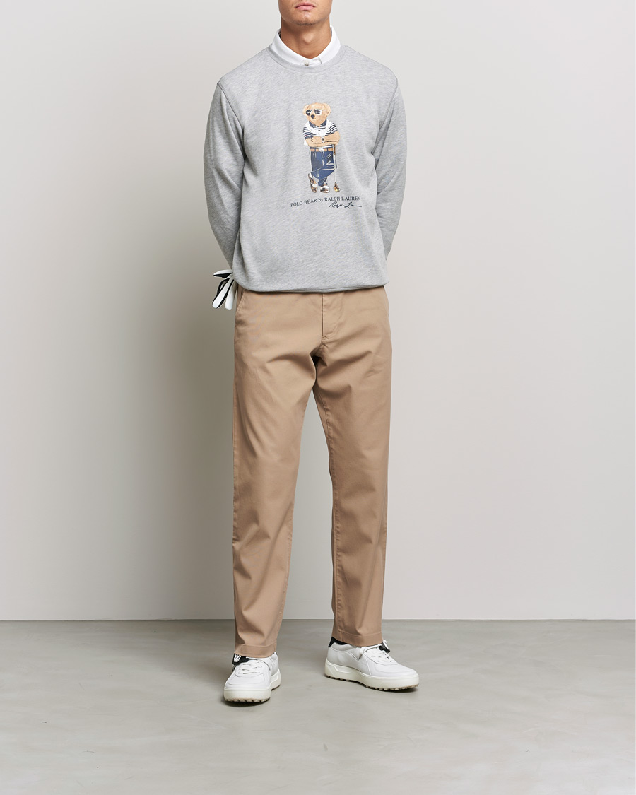 Homme | Pulls Et Tricots | Polo Ralph Lauren Golf | Golf Bear Sweatshirt Andover Heather