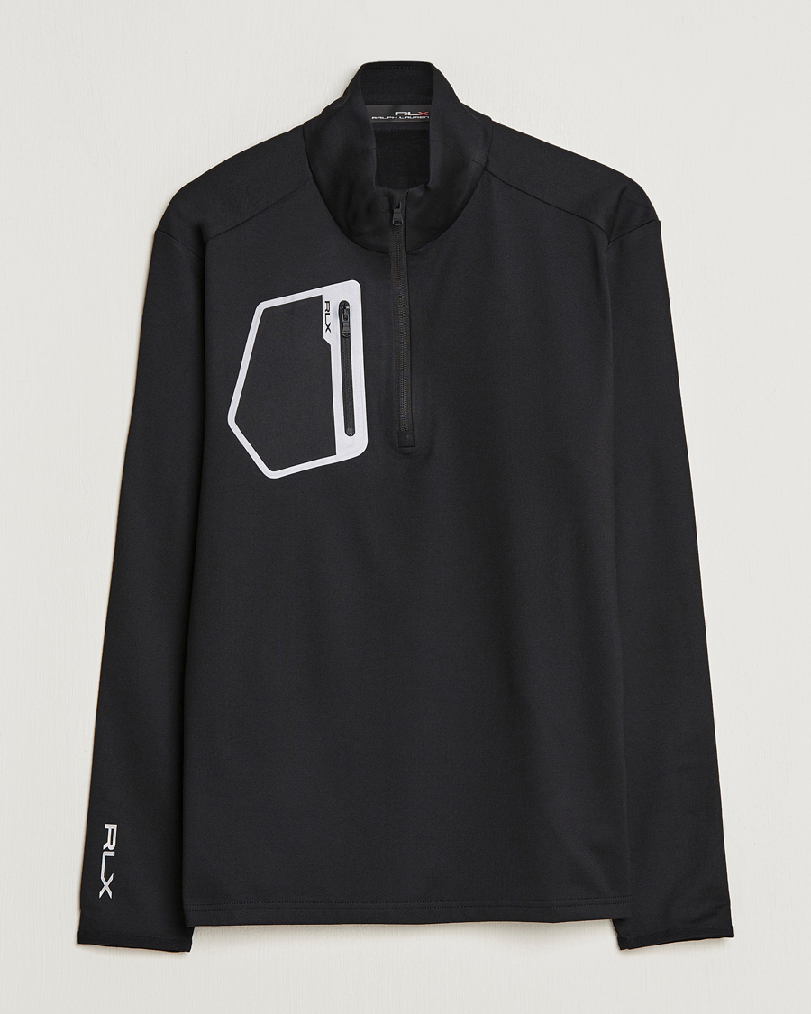 Homme | Pulls Et Tricots | RLX Ralph Lauren | Luxury Performance Jersey Half-Zip Black