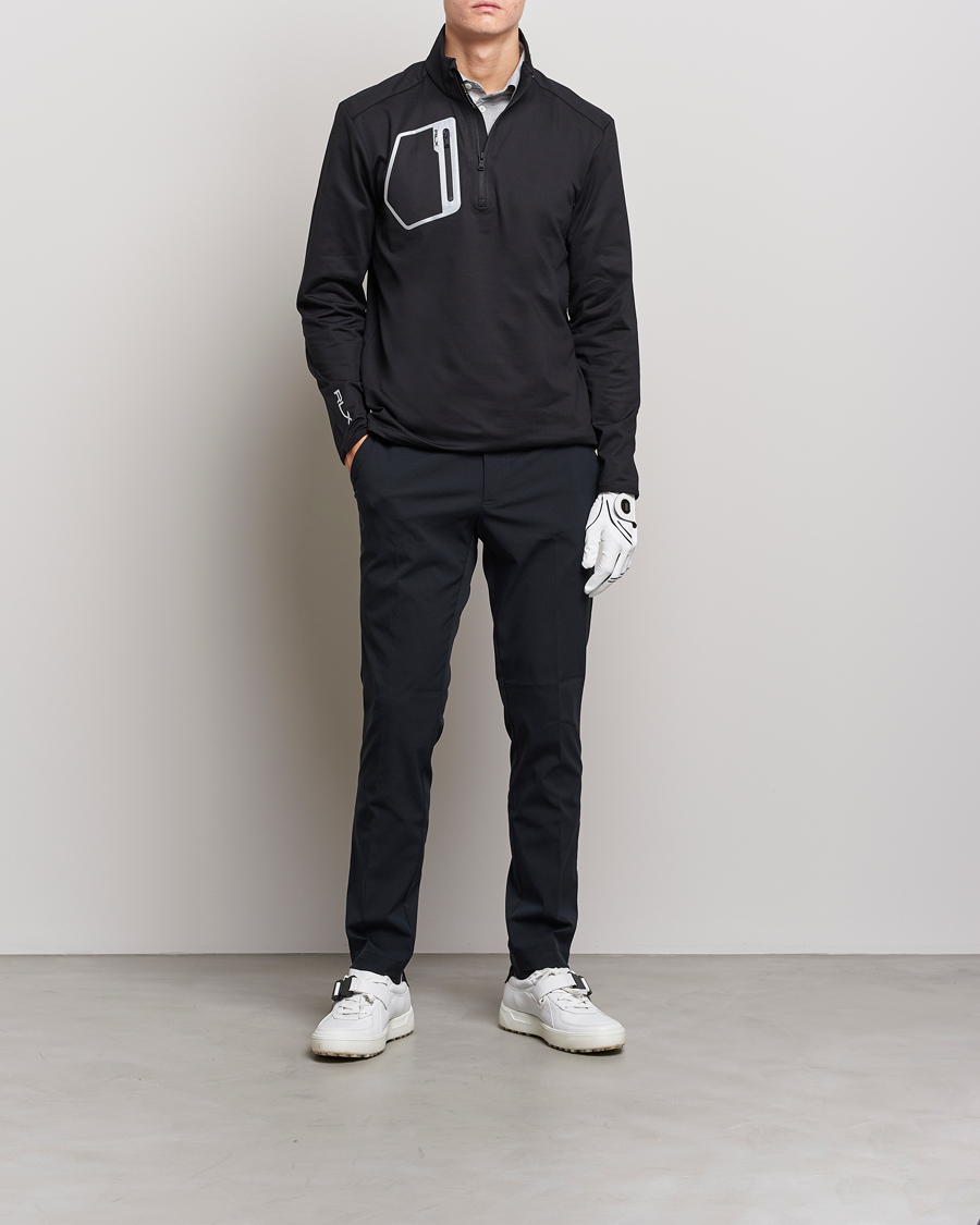 Homme | Pulls Et Tricots | RLX Ralph Lauren | Luxury Performance Jersey Half-Zip Black
