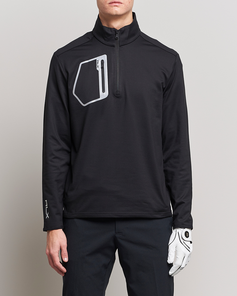 Homme | Pulls Et Tricots | RLX Ralph Lauren | Luxury Performance Jersey Half-Zip Black