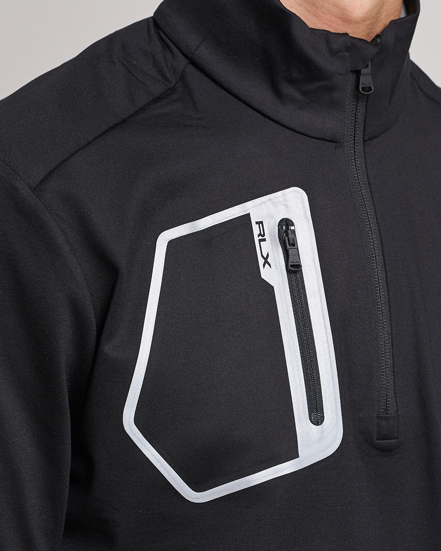 Homme | Pulls Et Tricots | RLX Ralph Lauren | Luxury Performance Jersey Half-Zip Black