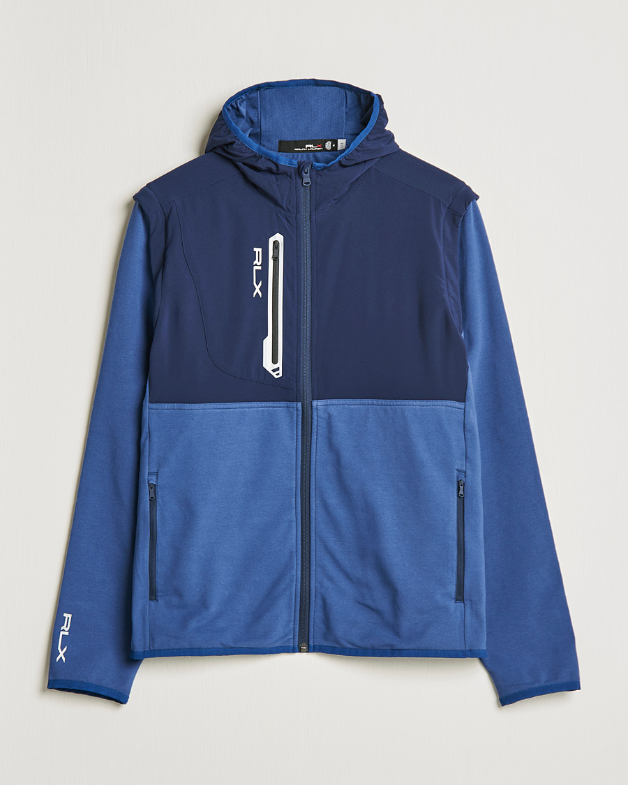 Homme | Pulls Et Tricots | RLX Ralph Lauren | Techy Terry Full-Zip Hoodie Light Navy/French Navy