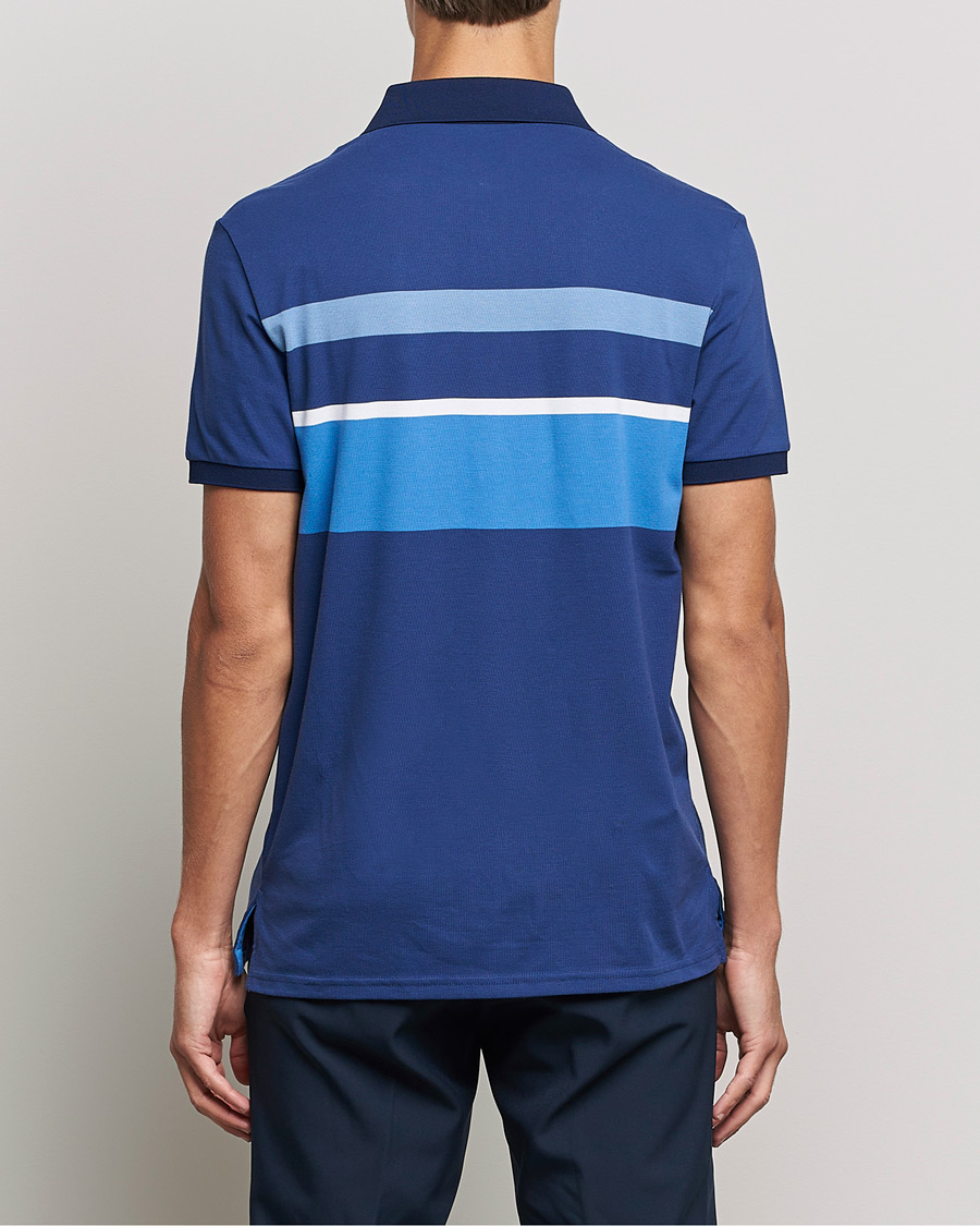 Homme | Polos | RLX Ralph Lauren | Performance Striped Polo Navy Multi