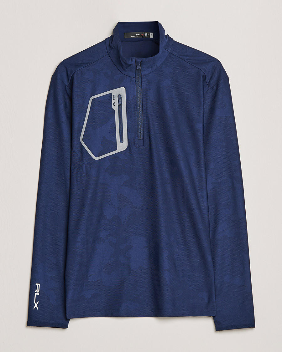 Homme | Pulls Et Tricots | RLX Ralph Lauren | Luxury Performance Jersey Half-Zip French Navy Camo