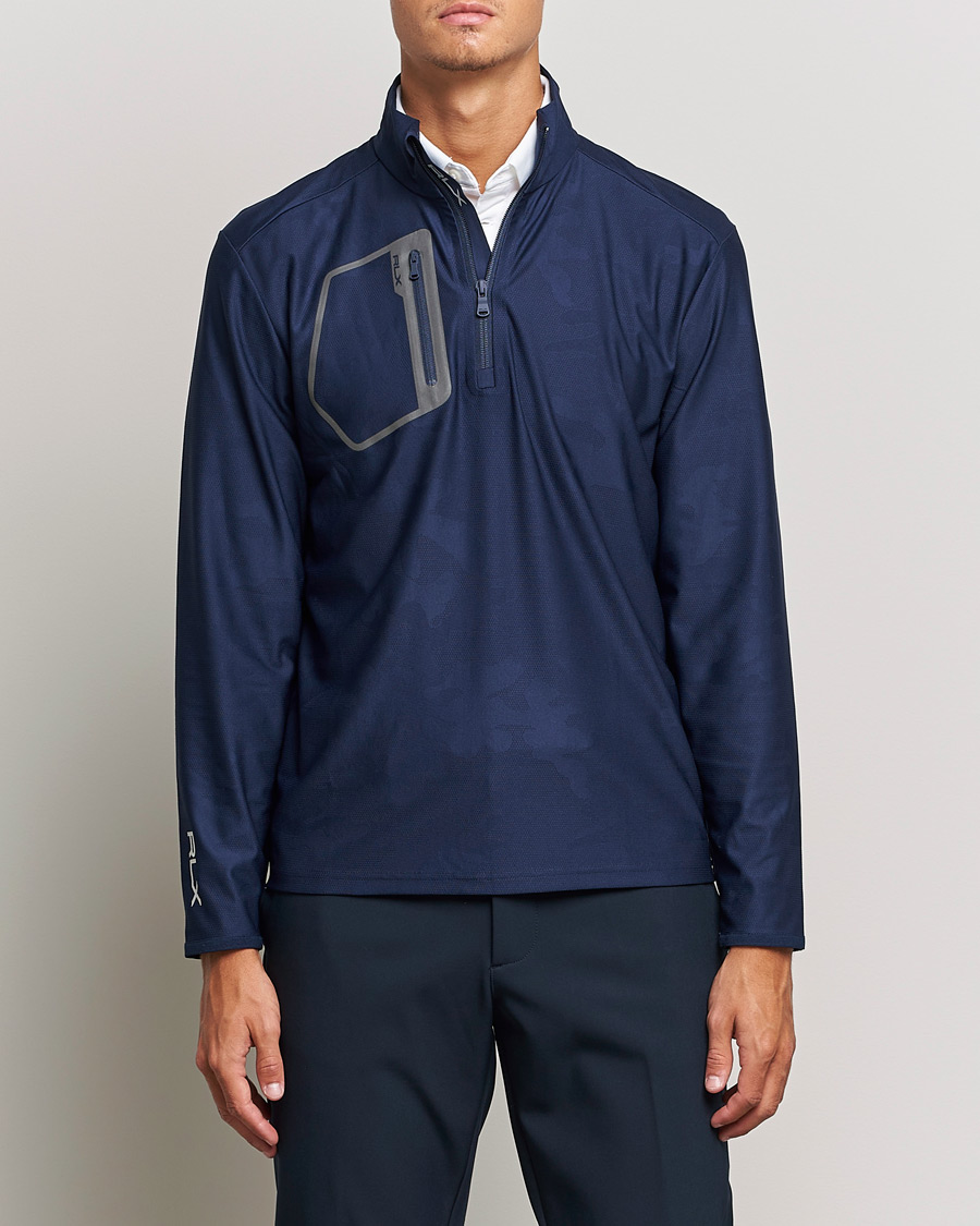 Homme | Pulls Et Tricots | RLX Ralph Lauren | Luxury Performance Jersey Half-Zip French Navy Camo