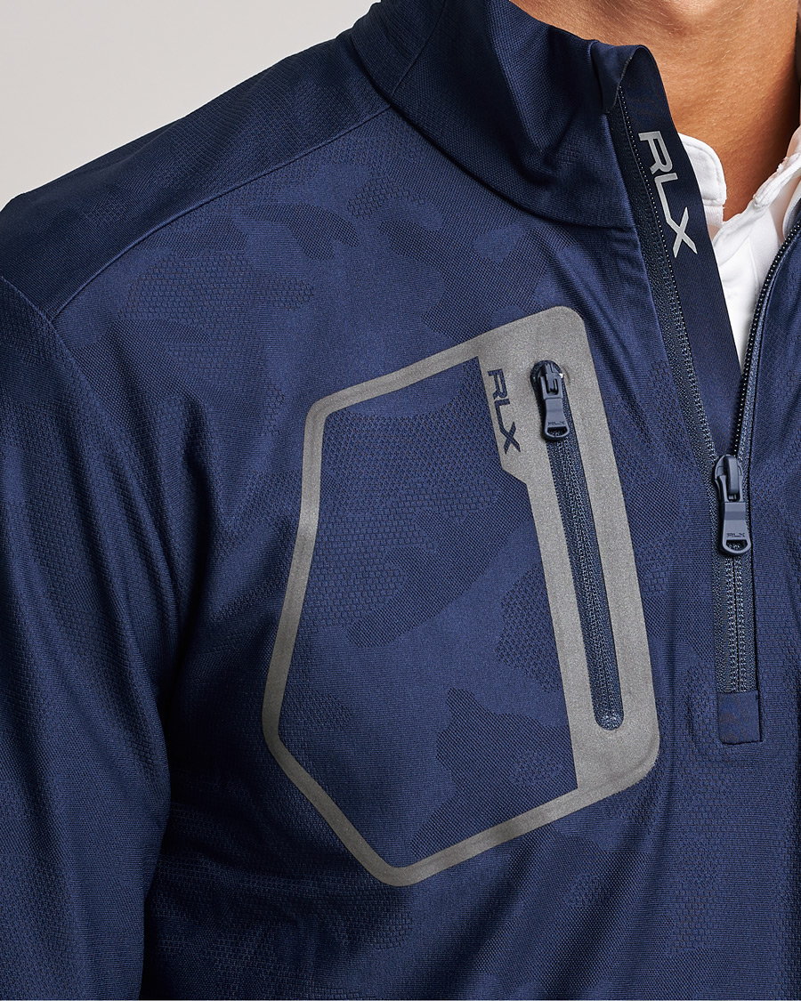 Homme | Pulls Et Tricots | RLX Ralph Lauren | Luxury Performance Jersey Half-Zip French Navy Camo