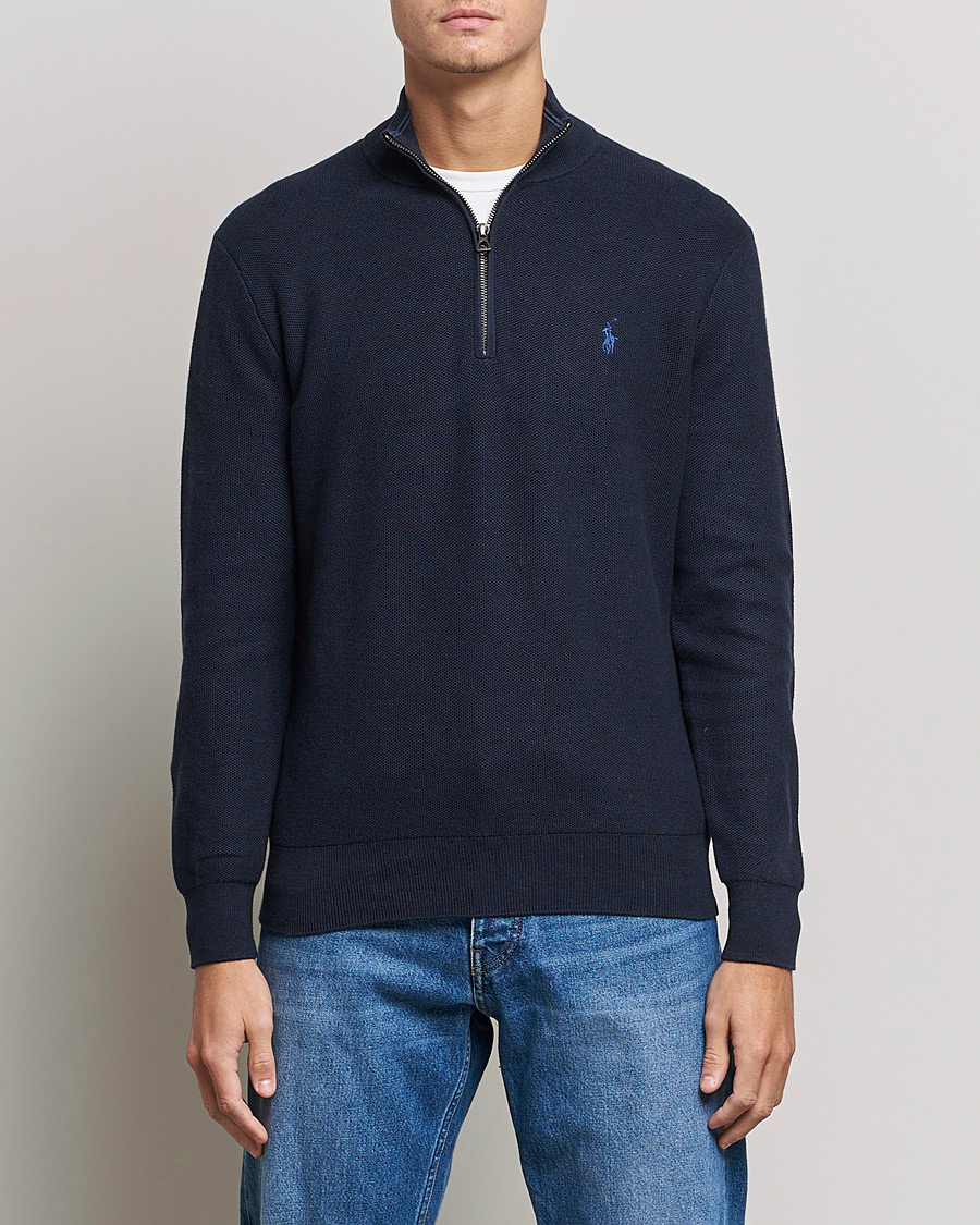 Homme | Pulls Et Tricots | Polo Ralph Lauren | Textured Half-Zip Navy Heather