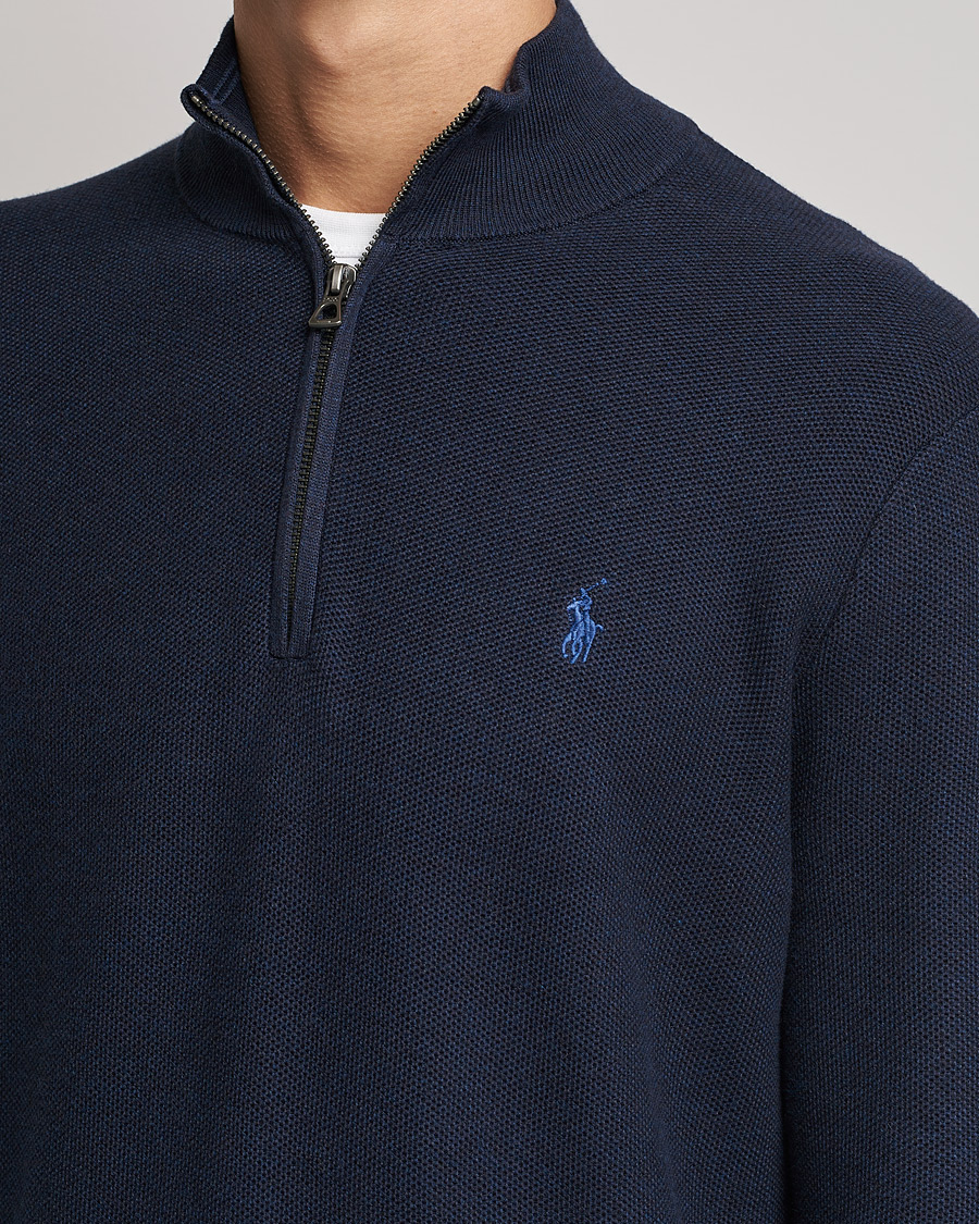 Homme | Pulls Et Tricots | Polo Ralph Lauren | Textured Half-Zip Navy Heather