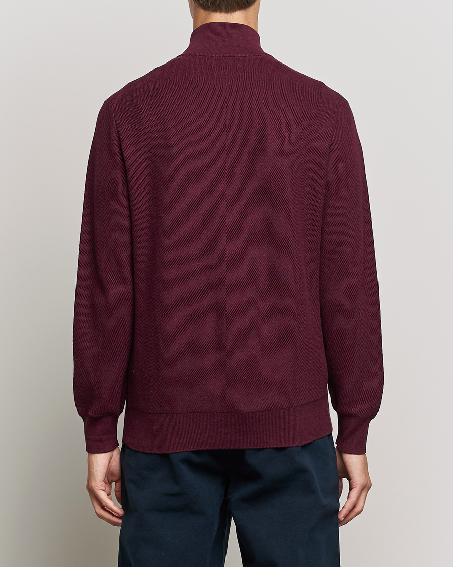 Homme | Pulls Et Tricots | Polo Ralph Lauren | Textured Half-Zip Aged Wine Heather