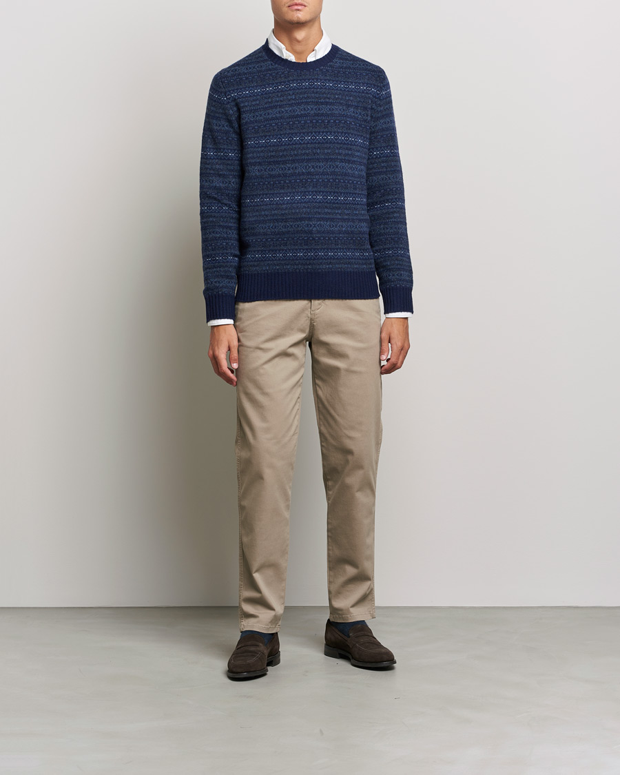 Homme | Pulls Et Tricots | Polo Ralph Lauren | Wool/Cashmere Fairisle Knitted Sweater Navy