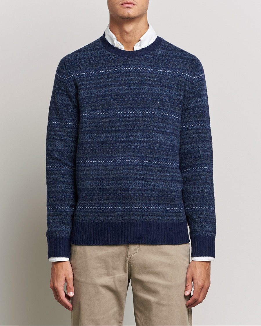 Homme | Pulls Et Tricots | Polo Ralph Lauren | Wool/Cashmere Fairisle Knitted Sweater Navy