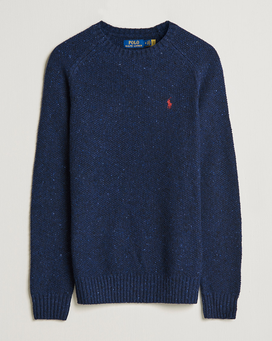 Homme | Pulls Et Tricots | Polo Ralph Lauren | Wool Donegal Knitted Sweater Navy