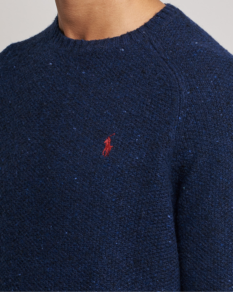 Homme | Pulls Et Tricots | Polo Ralph Lauren | Wool Donegal Knitted Sweater Navy