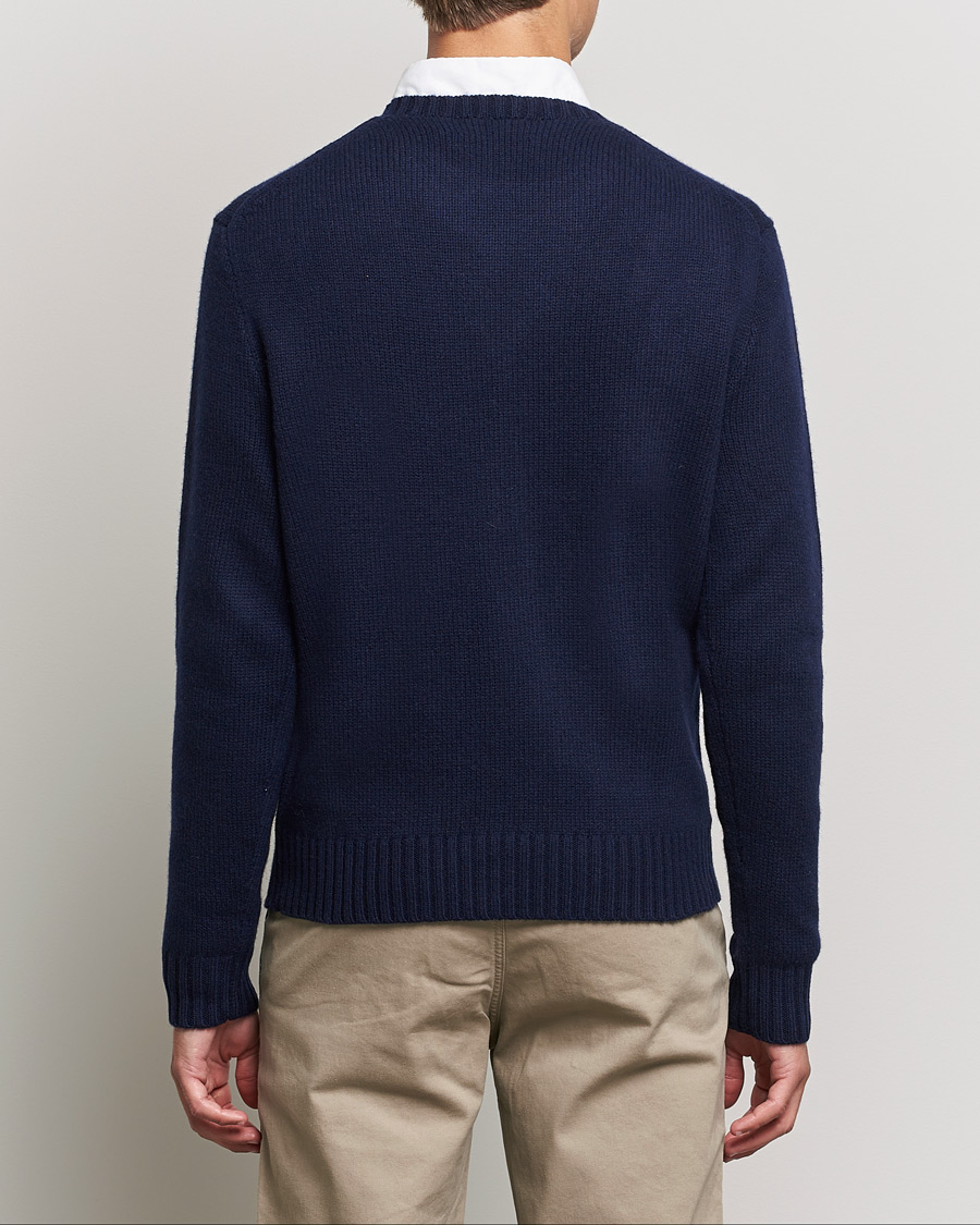 Homme | Pulls Et Tricots | Polo Ralph Lauren | Wool Heritage Bear Knitted Sweater Navy