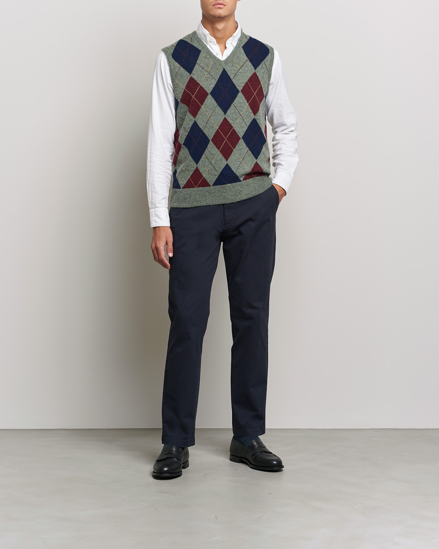 Homme | Pulls Et Tricots | Polo Ralph Lauren | Wool Argyle Vest Green Multi