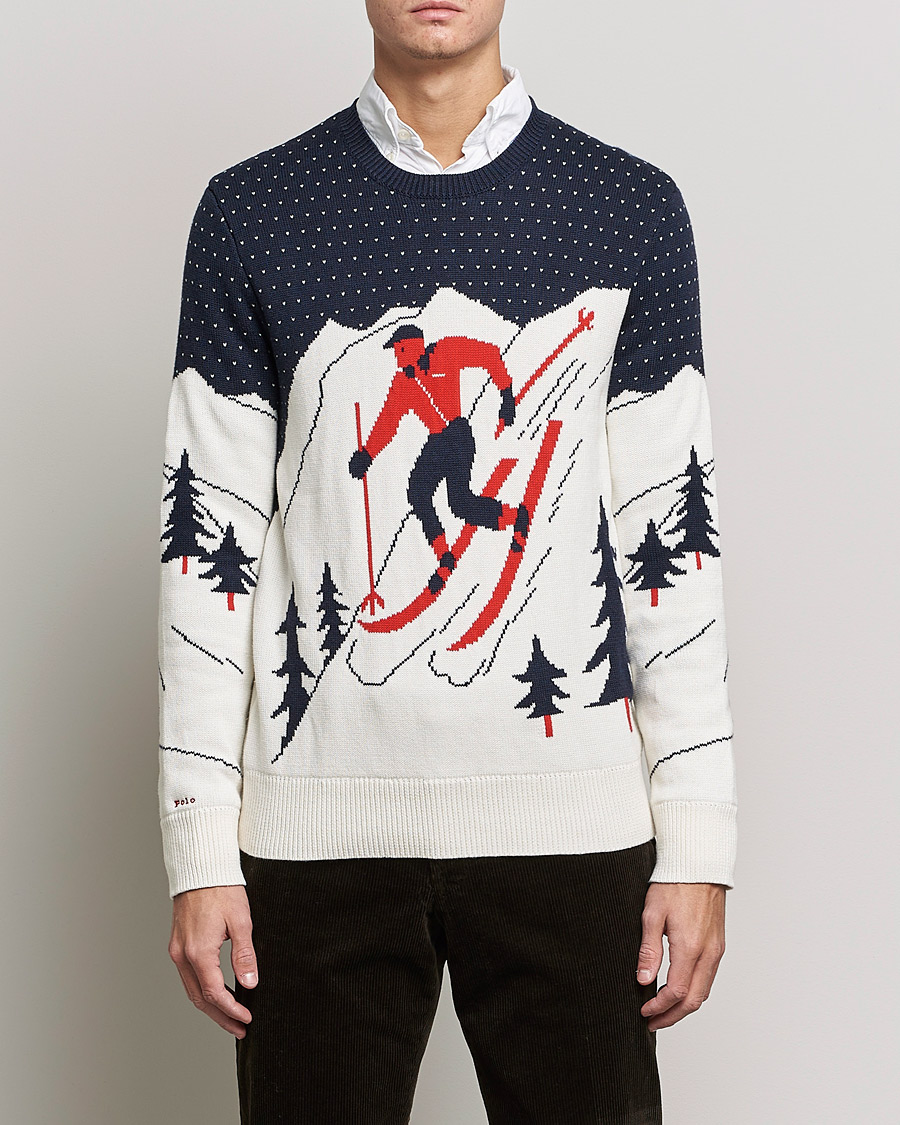 Homme | Pulls Et Tricots | Polo Ralph Lauren | Cotton Ski Knitted Sweater Navy Multi