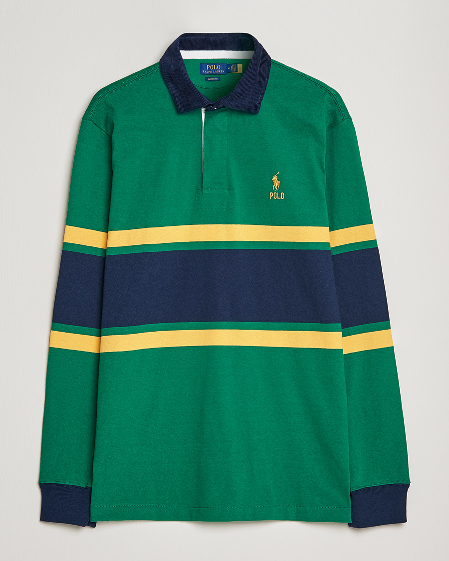 Homme | Pulls Et Tricots | Polo Ralph Lauren | Jersey Striped Rugger Athletic Green