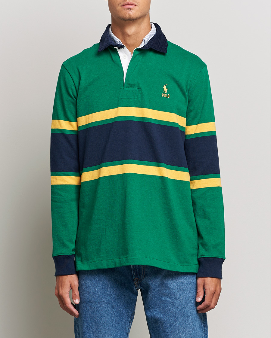 Homme | Pulls Et Tricots | Polo Ralph Lauren | Jersey Striped Rugger Athletic Green