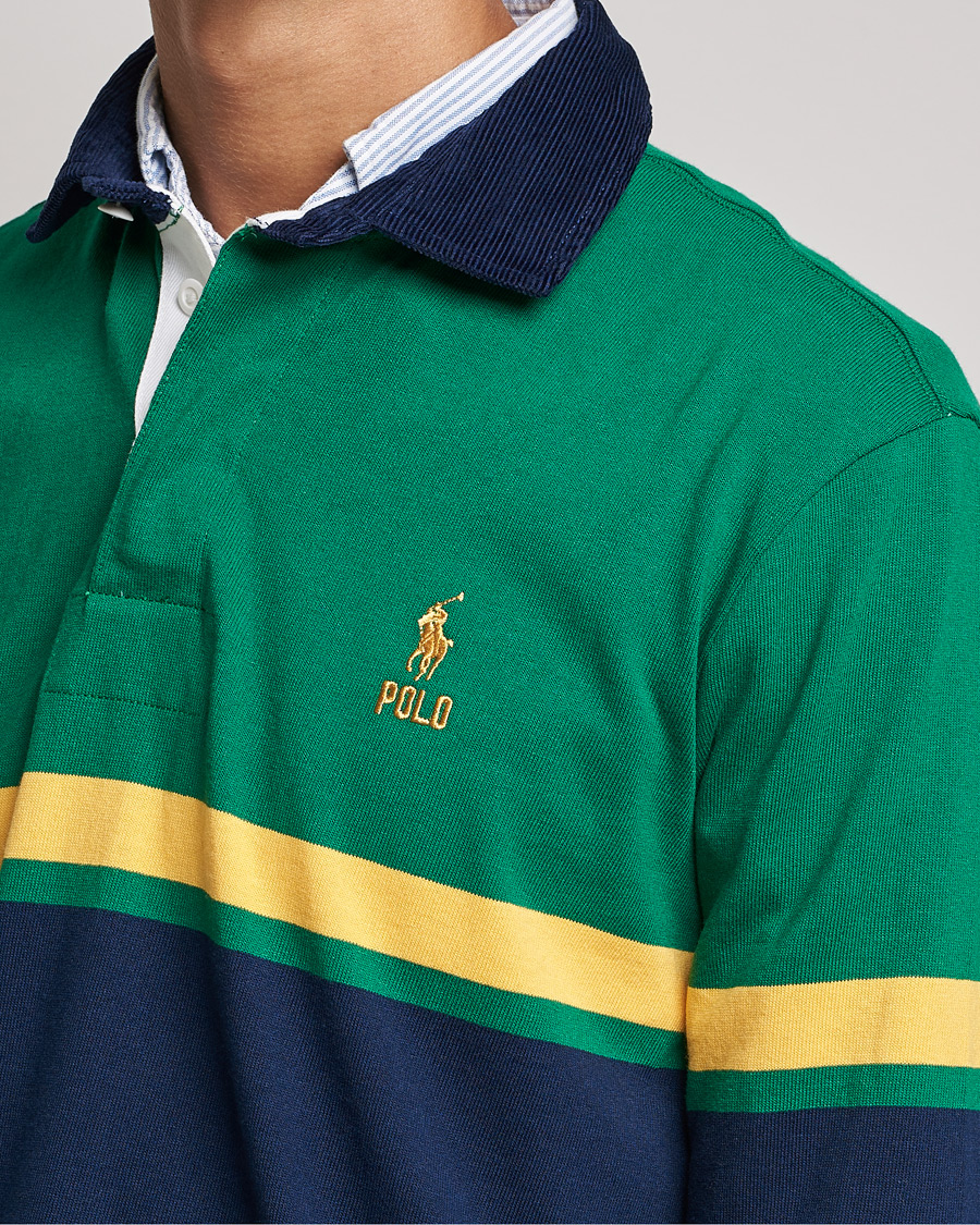 Homme | Pulls Et Tricots | Polo Ralph Lauren | Jersey Striped Rugger Athletic Green