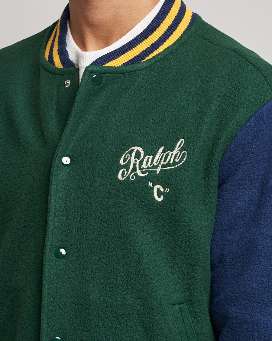 Homme | Manteaux Et Vestes | Polo Ralph Lauren | Nylon Baseball Jacket College Green/Cruies Navy
