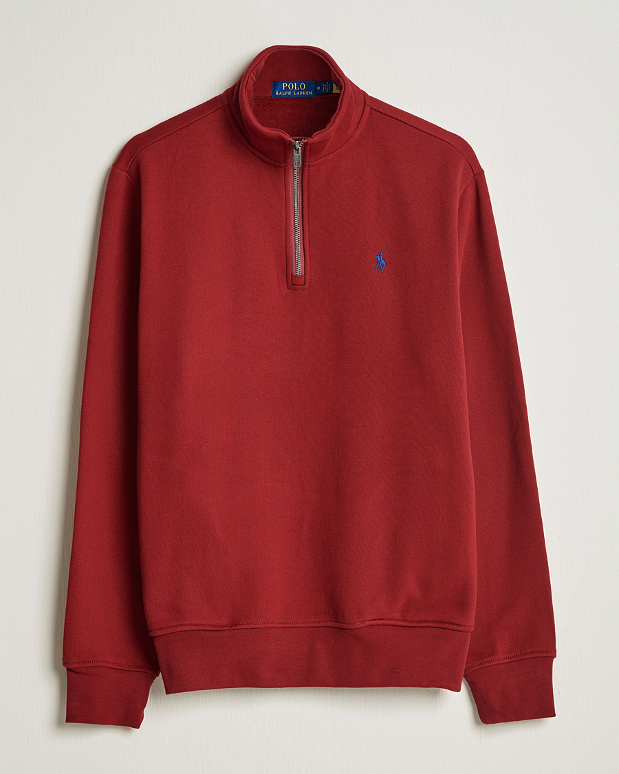 Homme | Pulls Et Tricots | Polo Ralph Lauren | Fleece Jersey Half Zip Holiday Red
