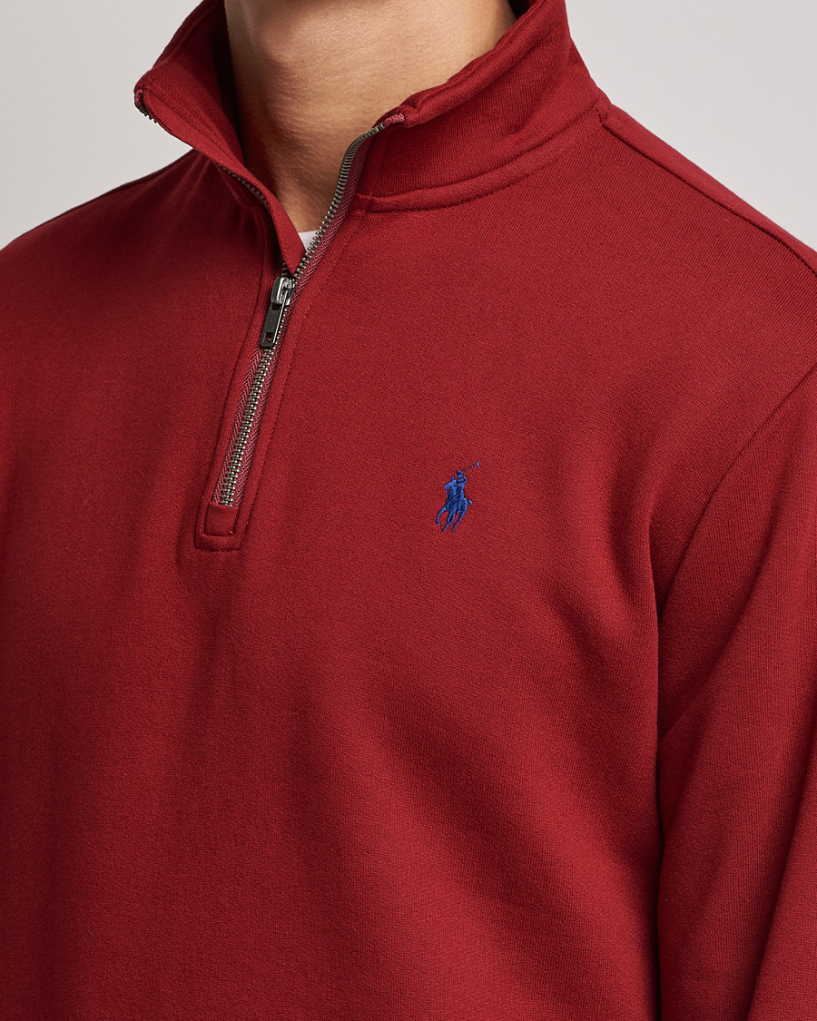 Homme | Pulls Et Tricots | Polo Ralph Lauren | Fleece Jersey Half Zip Holiday Red