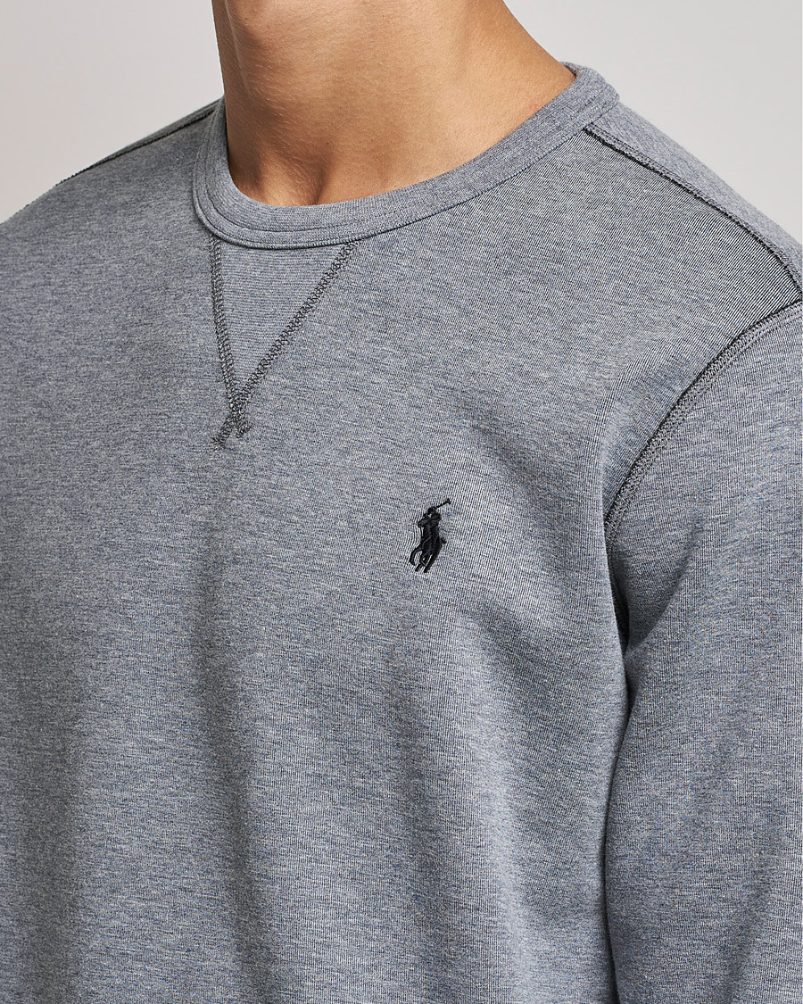 Homme | Pulls Et Tricots | Polo Ralph Lauren | Double Knit Sweatshirt Classic Grey Heather
